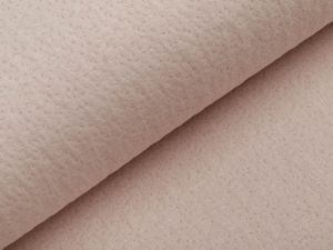 Jersey Double Face - Pointoille Lochmuster - beige