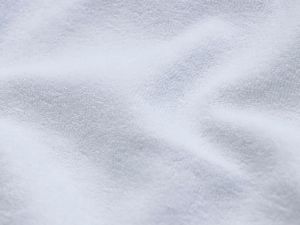 Stretch Frottee - uni weiß