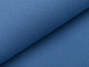 Jersey Swafing Clarissa - Waffeloptik - uni rauchblau