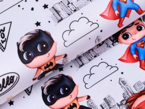 Struktur Velvet - Superhelden Boys - zartes grau