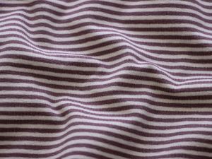 Jersey Yarn Dyed - Streifen - weiß-lila