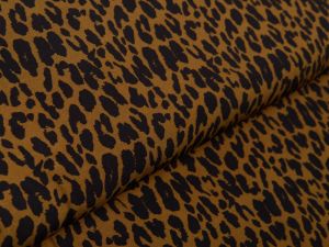Webware Viskose Swafing Pauline - Animalprint - dunkles ocker