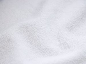 Stretch Frottee - uni weiß