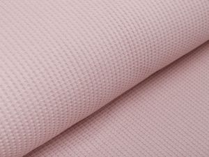 Leichter Waffeljersey - uni puderrosa