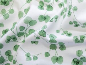 Webware Baumwolle Gütermann ring a roses - Eucalyptus - weiß
