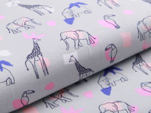 Jersey - verschiedene Wildtiere - altgrau