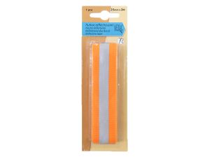 Reflektierendes Band ca. 2m x 25mm Coupon - neon orange
