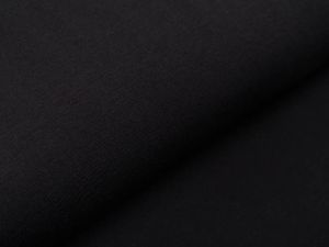 French-Terry-Sweat-Uni-schwarz