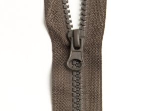 Reißverschluss teilbar 80 cm - dunkles braun
