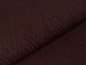 Struktur Strickstoff - gemusterte Rauten - uni braun