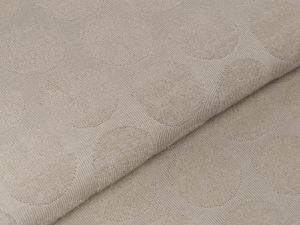 Struktur Strickstoff - 3D-Kreise - uni beige