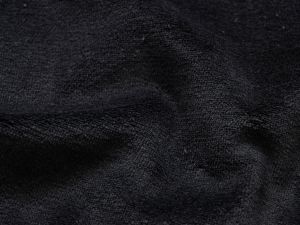 Nicki Velours - 260 g/qm - uni schwarz