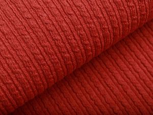Hochwertiger Strickstoff  - uni terrakotta