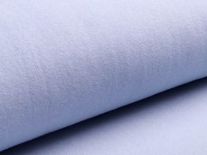 Baumwollfleece Organic Cotton super weich - 300 g/qm - uni helles blau