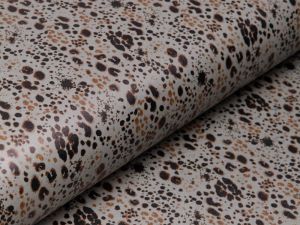 Lederimitat Digitaldruck - Animalprint - dunkles mint
