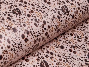 Lederimitat Digitaldruck - Animalprint - sand