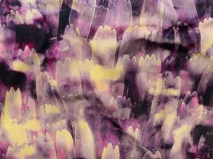 Nahaufnahme von Velours Digitaldruck - Tulpen - lila