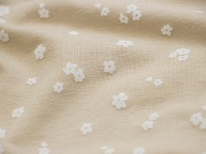 Jersey - kleine Blümchen - beige