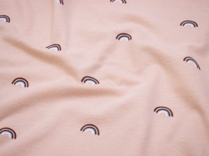 Jersey - Regenbögen - rosa