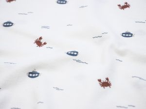 Jersey - Krabben und U-Boote - wollweiß