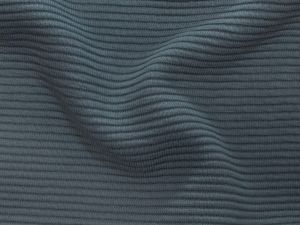 Jersey Ottoman Querrippe - uni graublau