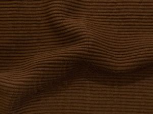 Jersey Ottoman Querrippe - uni rostbraun