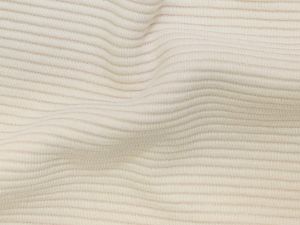 Jersey Ottoman Querrippe - uni beige