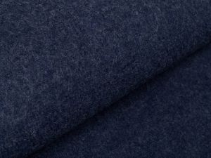 Wollwalk Mantelstoff Swafing Naomi - meliert blau