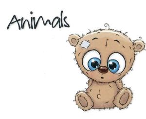Transfer-Applikation zum Aufbügeln ca. 3,0 cm x 4,0 cm - erschrockener Teddy