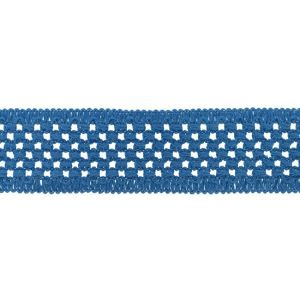 Gummiband elastisch - 40 mm - Lochmuster - jeans
