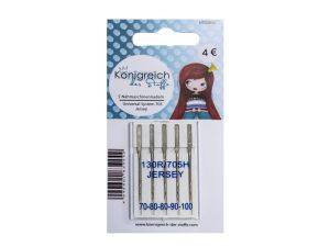 Jerseynadeln 70-100 - 130R/705H - 5 Stück