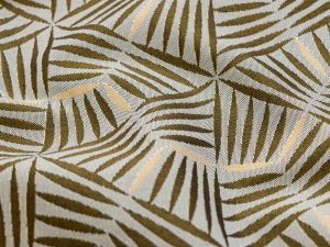 Gewebter Jacquard Dekostoff Doubleface Kalbarri - blättrige Zweige - braun