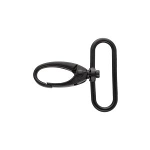 Karabinerhaken Metall ca. 38 mm - matt schwarz