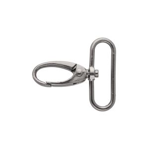 Karabinerhaken Metall ca. 38 mm - anthrazit