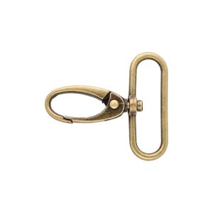 Karabinerhaken Metall ca. 38 mm - altgold