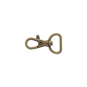 Karabinerhaken Metall ca. 20 mm - altgold