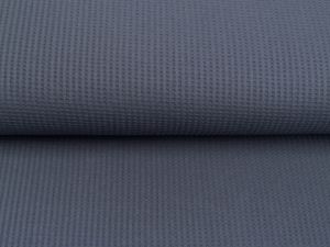 Jersey Waffeloptik Snoozy - uni grau