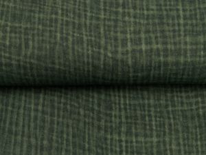 Musselin Double Gauze Dirty Wash Snoozy - Uses Look - olive
