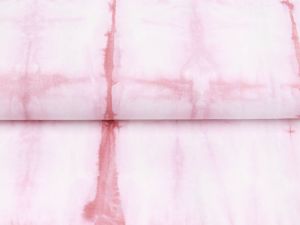 Webware Baumwolle Hand-dyed Tie Dye Snoozy - Batikoptik - rosa