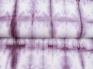Webware Baumwolle Hand-dyed Tie Dye Snoozy - Batikoptik - violett