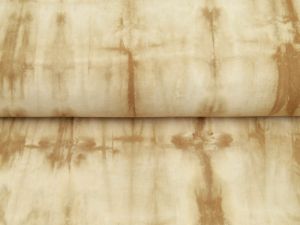 Webware Baumwolle Hand-dyed Tie Dye Snoozy - Batikoptik - goldbraun