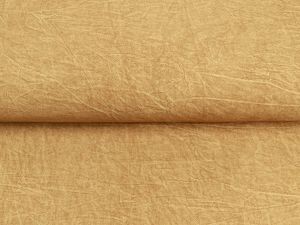 Webware Baumwolle Dirty Wash Snoozy - Knitteroptik - altgelb