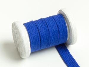 Flache Baumwoll Kordel / Band Hoodie / Kapuze 13 mm breit royalblau