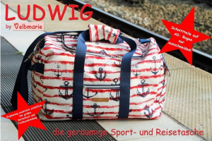 Papierschnittmuster elbmarie Sport- oder Reisetasche LUDWIG - Reisetasche