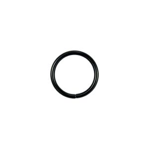 O-Ring Rundring 25 mm Metall - 4 Stück - matt schwarz  