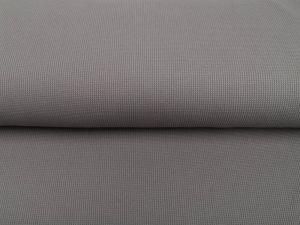 Jersey Waffelstrick - Waffeloptik - uni grau
