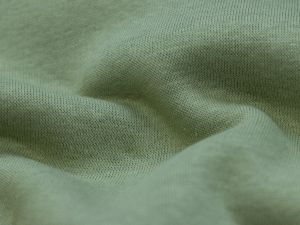 Angerauter Sweat - uni olivgrün