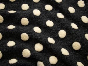 Walk Woll - Mix mit XL-Noppen - dunkelgrau/creme