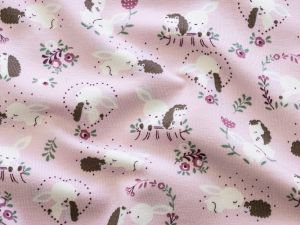 Jersey - Hasen und Igel - rosa