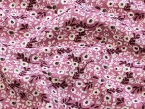 Jersey - Streublumen - altrosa